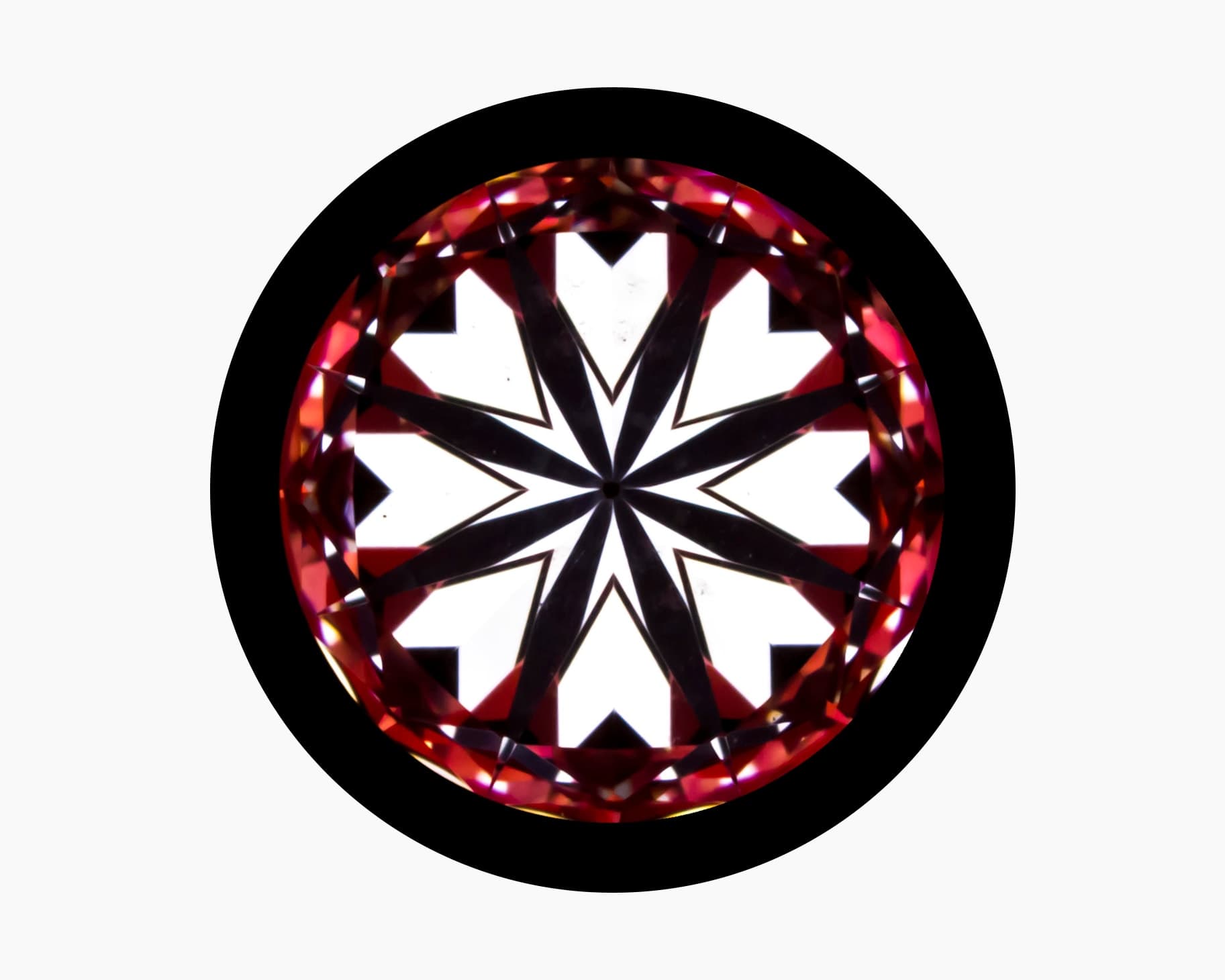 Hearts image of 1.21ct Ideal Hearts & Arrows Round Diamond